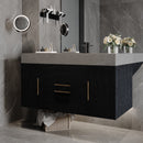 39.4 Inches Single Contemporary Floating Bathroom Vanity