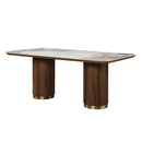 Willene - Ceramic Top Dining Table - Walnut by Unique Piece Furniture