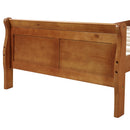 Platform Bed Frame Mattress Foundation Sleigh Bed With Headboard / Footboard / Wood Slat Suppor by HouseOfZazla