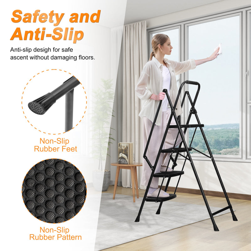Four Step Ladder - Lightweight Folding Step Stool, photo 8 of 10