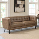 Maximillion - Tuxedo Arms Sofa - Brown by HouseOfZazla
