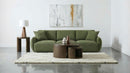 Elysia Chenille Upholstered Modular Lounge Sofa Green