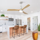 Indoor Ceiling Fan With Dimmable LED Light, 6 Speed Remote ControlLED DC Motor, Reversible Blades