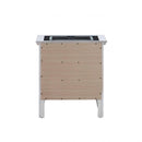 Hammond - Smart 3 Drawer Nightstand With USB Charging And Integrated Speakers - White by HouseOfZazla