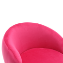 360 Degree Swivel Cuddle Barrel Accent Chairs, Round Armchairs with Wide Upholstered, Fluffy Fabric Chair for Living Room, Bedroom, Office, Waiting Rooms