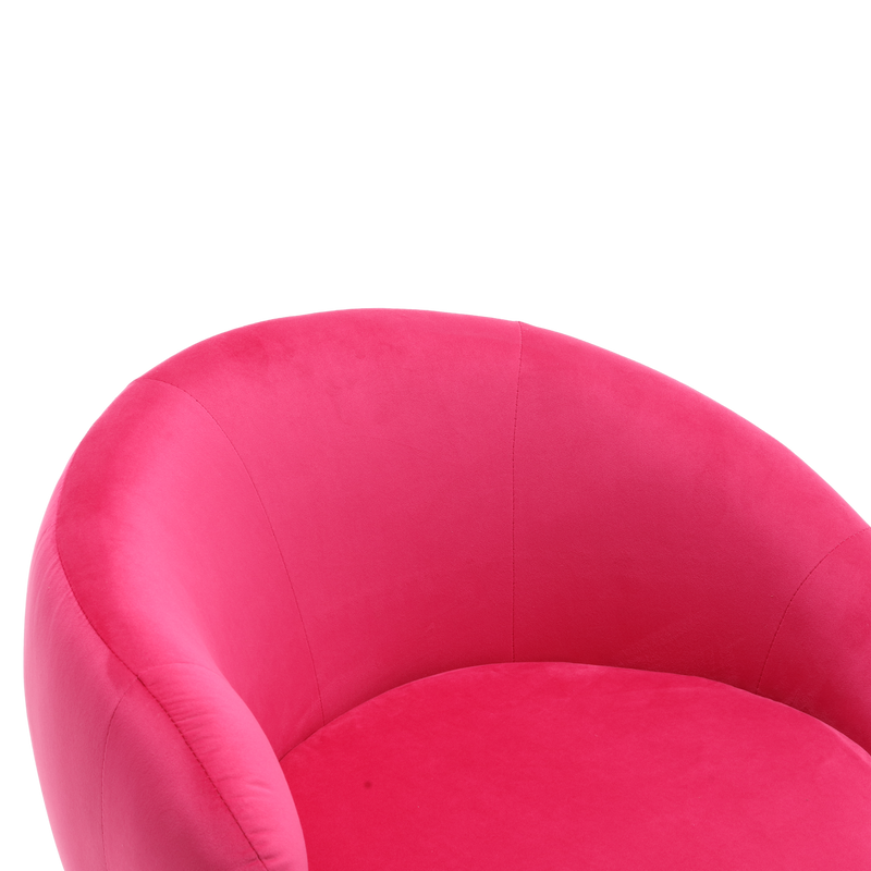 360 Degree Swivel Cuddle Barrel Accent Chairs, Round Armchairs with Wide Upholstered, Fluffy Fabric Chair for Living Room, Bedroom, Office, Waiting Rooms