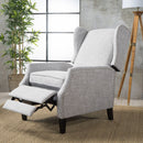 Westeros Wing Back Fabric Upholstered Recliner by Unique Piece Furniture