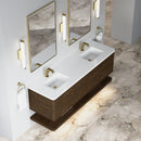James Martin Allamari 72" Floating Double Bathroom Vanity, Sable