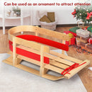 Outdoor Play Baby Kids Wooden Sled with Solid Wood Seat by LJGDeals