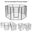 8 Metal Panel Heavy Duty Pet Playpen Dog Fence with Door by LJGDeals