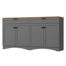 On-Trend Farmhouse TV Stand with 2 Drawers for TVs Up to 70"