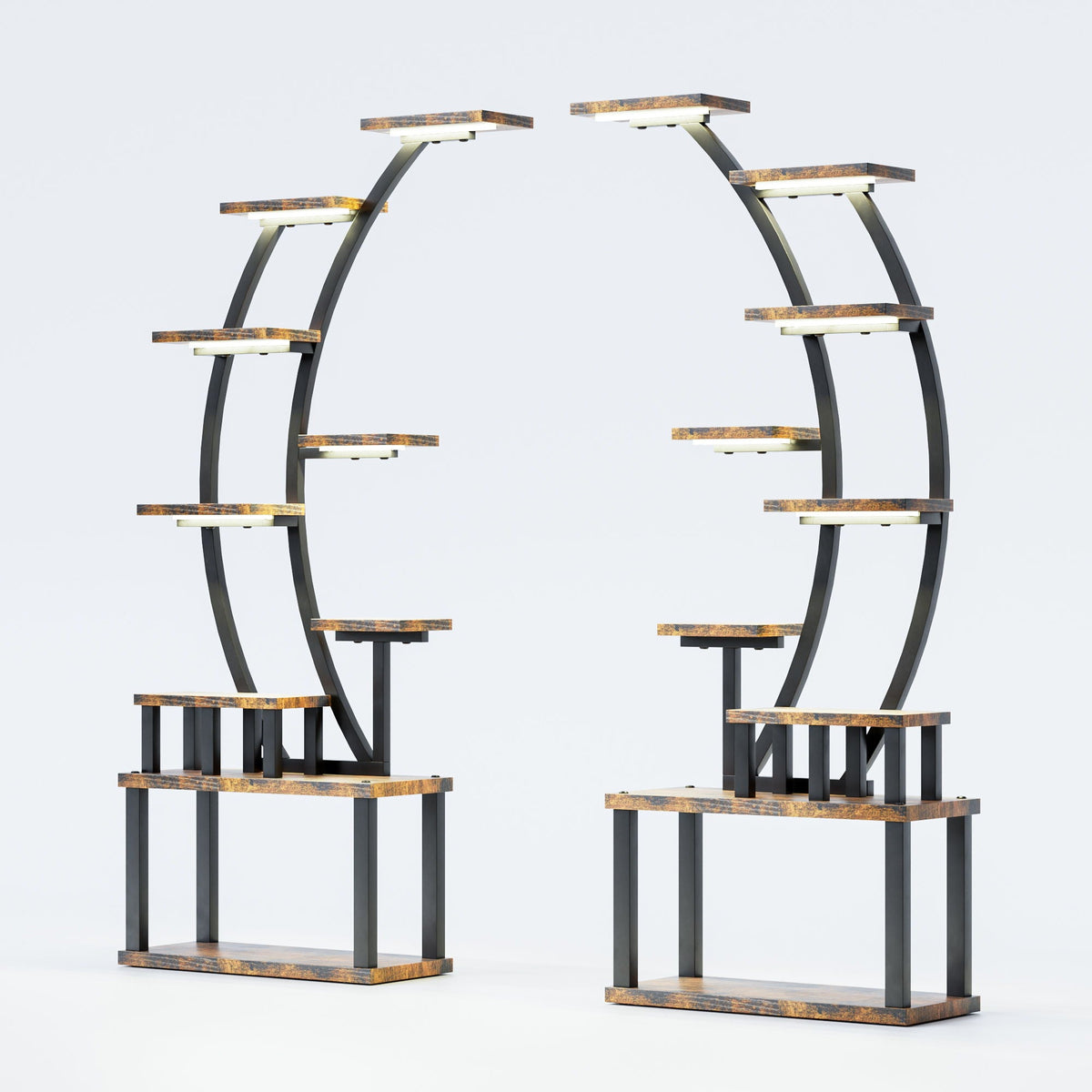 9 Tiered Indoor Plant Stand With 5 Adjustable Grow Lights, photo 21 of 29