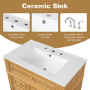 30" Bathroom Vanity with Sink and Wood Vanity Cabinet by HouseOfZazla