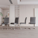 Modern Dining Chairs With Padded Seat, High Back by HouseOfZazla