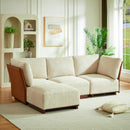 Velora 94.5 in. 4-Piece L Shaped Boucle Modular Sofa