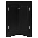 Triangle Bathroom Storage Cabinet With Adjustable Shelves, Freestanding Floor Cabinet For Home Kitchen by HouseOfZazla