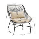 Ashland - 5 Piece Outdoor Conversation Set by HouseOfZazla