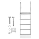 Retractable Dock Ladder, 5 Steps, Aluminum Alloy with Auto-Lift Float by HouseOfZazla