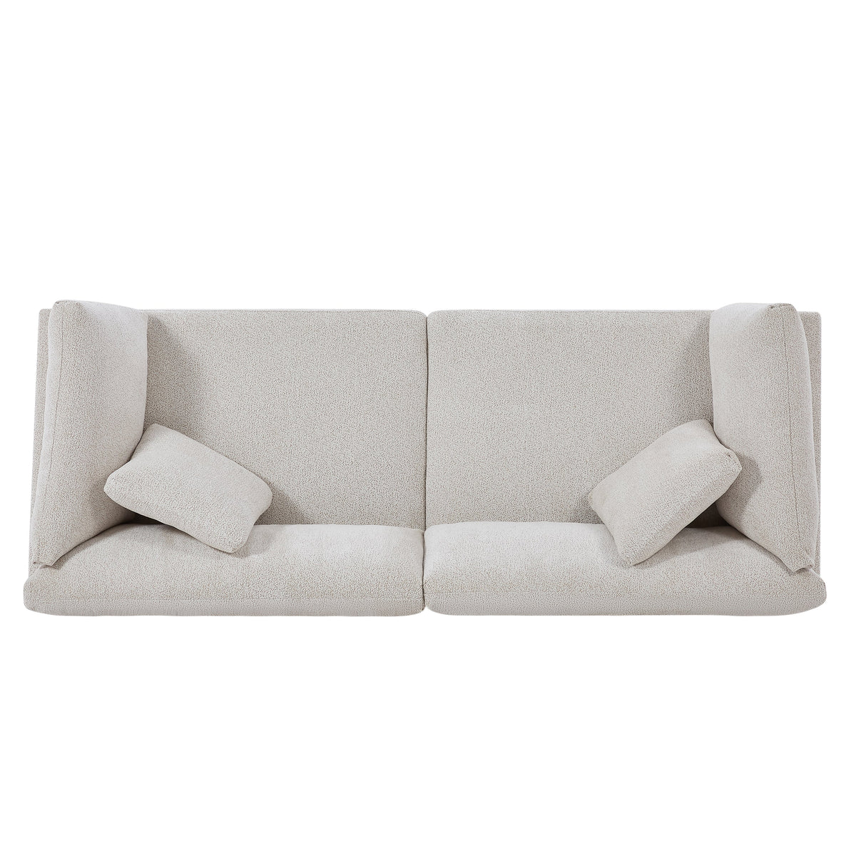 83.5" Modern Flared Arms Sofa (Beige), photo 7 of 10