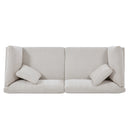 83.5" Modern Flared Arms Sofa (Beige) by HouseOfZazla