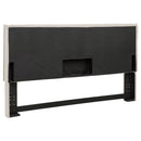 Izzy Upholstered King Panel Headboard Sand