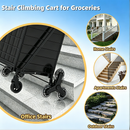 Foldable Utility Shopping Cart on Wheels