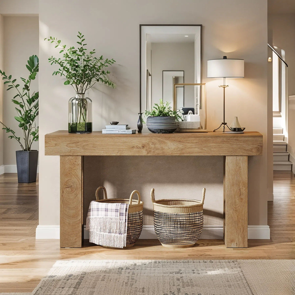 Console Table, Extra Long Narrow Sofa Table for Living Hallway, photo 9 of 12