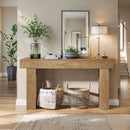 Console Table, Extra Long Narrow Sofa Table for Living Hallway by HouseOfZazla