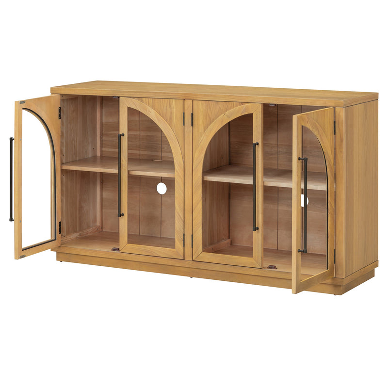 TREXM 4-Door Large Storage Sideboard Buffet Cabinet, photo 8 of 10