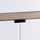 Modernize Kitchen Buffet Organizing Cabinet With 4 Shelves - White / Dark Taupe by Unique Piece Furniture