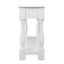 63inch Long Wood Console Table with 3 Drawers and 1 Bottom Shelf for Entryway Hallway Easy Assembly Extra-thick Sofa Table (Antique White)