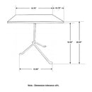 Accent Table With Tripod Legs - Brown by HouseOfZazla