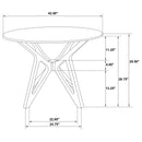 Barlow - 5 Piece Round Dining Set With Chairs - Walnut by HouseOfZazla