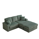 3 Seater Sofa With 2 Ottomans For Living Room by HouseOfZazla