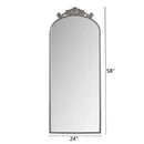 Vintage Arched Full Body Mirror, Wall Mounted For Living Room by HouseOfZazla