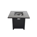 Powder Coated Fire Pit With Top - Black