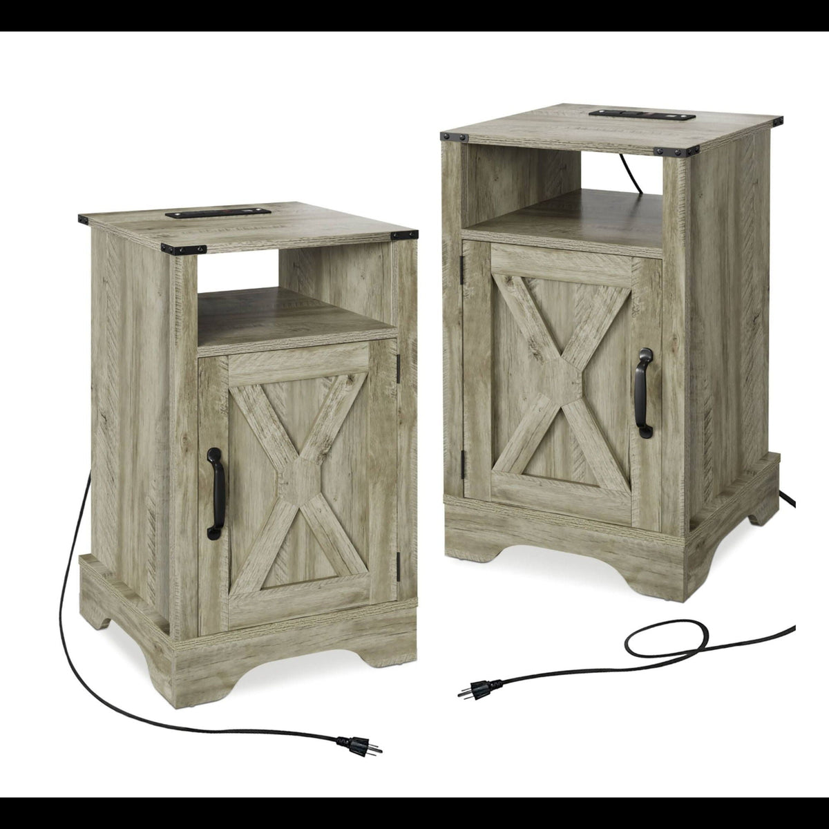 Farmhouse Nightstand, Charging Station & Storage, photo 4 of 40