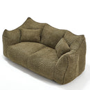 Comfortable Dual Beanbag Chair With High Resilience Foam Core For 2 People