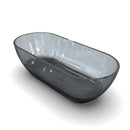 68.9 Inch Translucent Freestanding Bathtub
