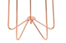 Alivia Frosted Glass & Rose Gold Round Table by HouseOfZazla