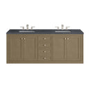 James Martin Chicago 72" Double Bathroom Vanity, Walnut Whisper