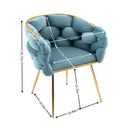 Luxury Modern Simple Leisure Single Sofa Chair Bedroom Lazy Person Household Dresser Stool Manicure Table Back Chair by HouseOfZazla