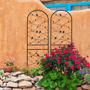 2 Pack Metal Garden Trellis 71" x 19.7" Rustproof Outdoor Plant Support by HouseOfZazla