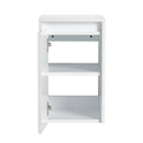 12" Bathroom Side Cabinet, Soft Close Doors, Float Mounting Design, Glossy