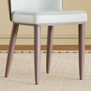 Dining Chair With Carbon Steel Legs, Comfortable Seating, (Set of 2) - White
