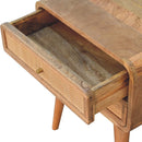 Close Knit 2 Drawer Nightstand - Oak by HouseOfZazla