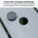 HDPE Patio Dining Family Table with Umbrella Hole by HouseOfZazla