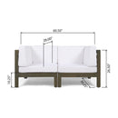 Oana - 2 Piece Loveseat Set With Water Resistant Cushions by HouseOfZazla