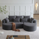 Curved Oversized Sectional Sofa With Extra Deep Seat by HouseOfZazla