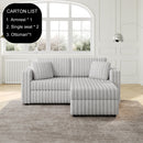 75.6" Soft Modular 2-Person Sofa with Hydraulic Lift